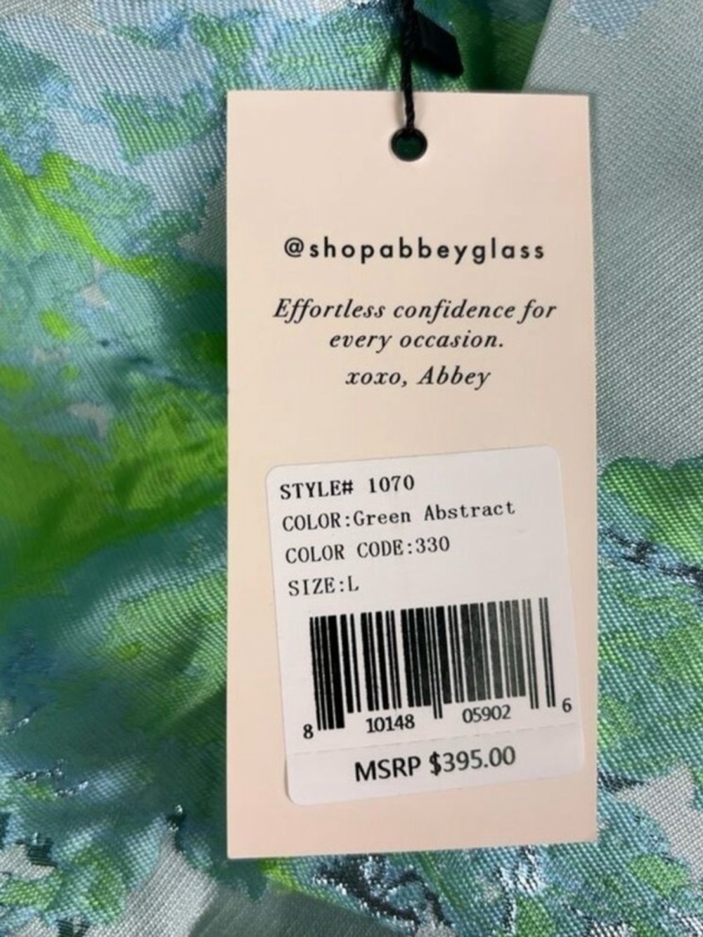 Abbey Glass Caroline Gown in Green - Large - Picture 7 of 7